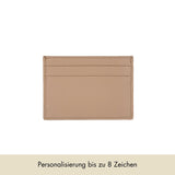 Card Holder Grained Leather | Beige