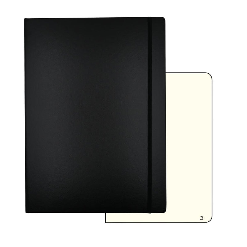 Notebook A4+ Master Slim Plain | Black