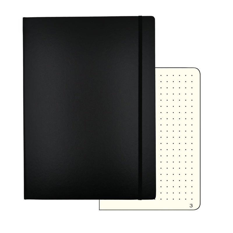 Notebook A4+ Master Slim Plain | Black