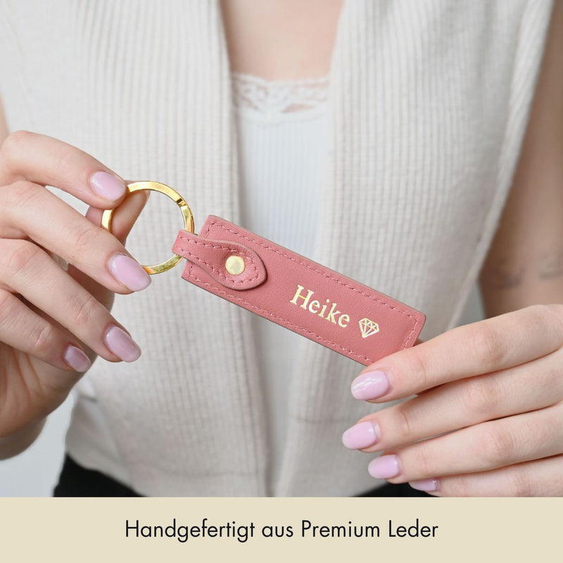 Schlüsselanhänger Classic | Misty Rose & Gold - | MERSOR