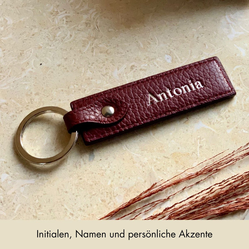 Schlüsselanhänger Classic | Rot & Gold - Personalized Keycharm by MERSOR | MERSOR