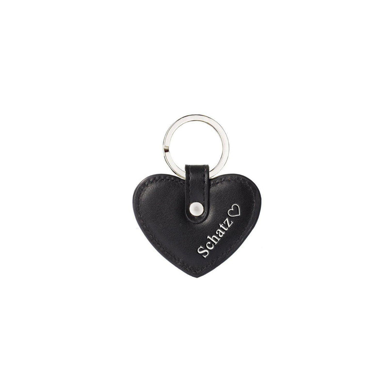 Keycharm Heart | Black & Silver