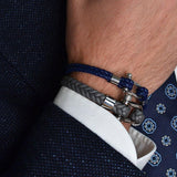 Nautical Men Leather Bracelet | Grey