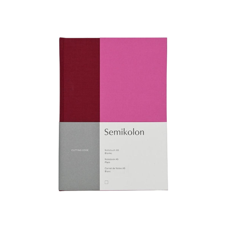 Notizbuch A5 Cutting Edge Raspberry Fuchsia von Semikolon 