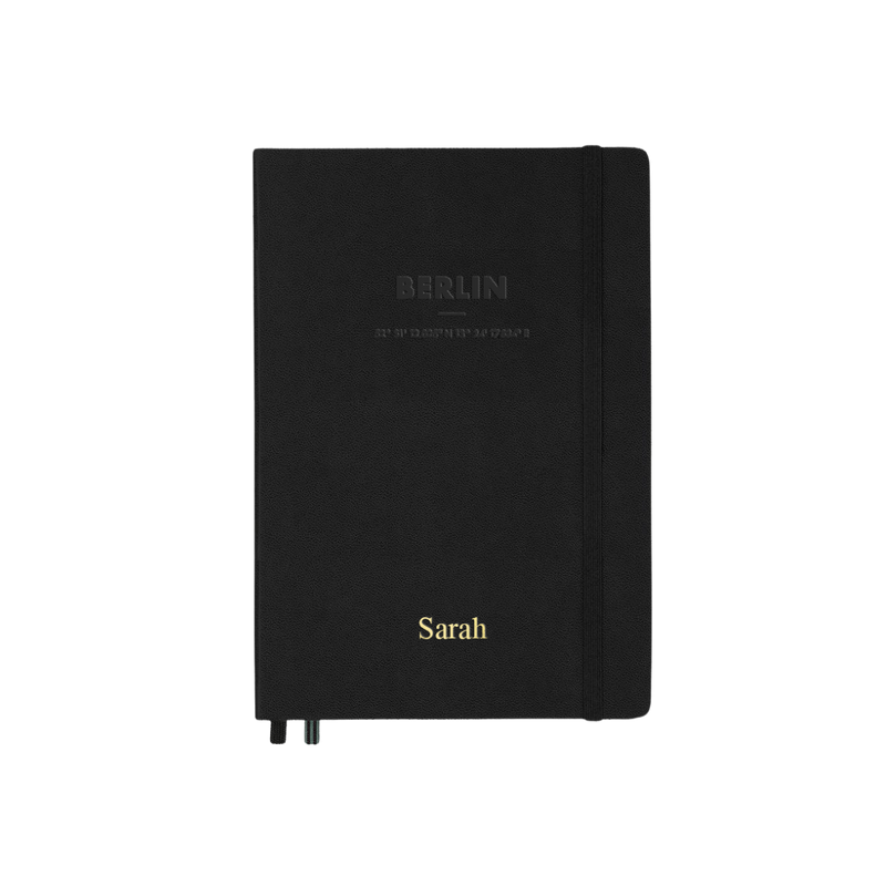 Notizbuch A5 Hardcover Berlin Limited Edition Schwarz